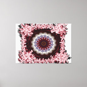 Intricate Floral Mandala Design Canvas Print