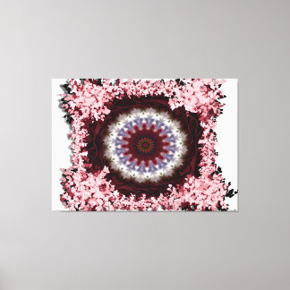 Intricate Floral Mandala Design Canvas Print