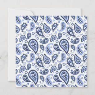 Intricate Floral Paisley Print Design Announcement