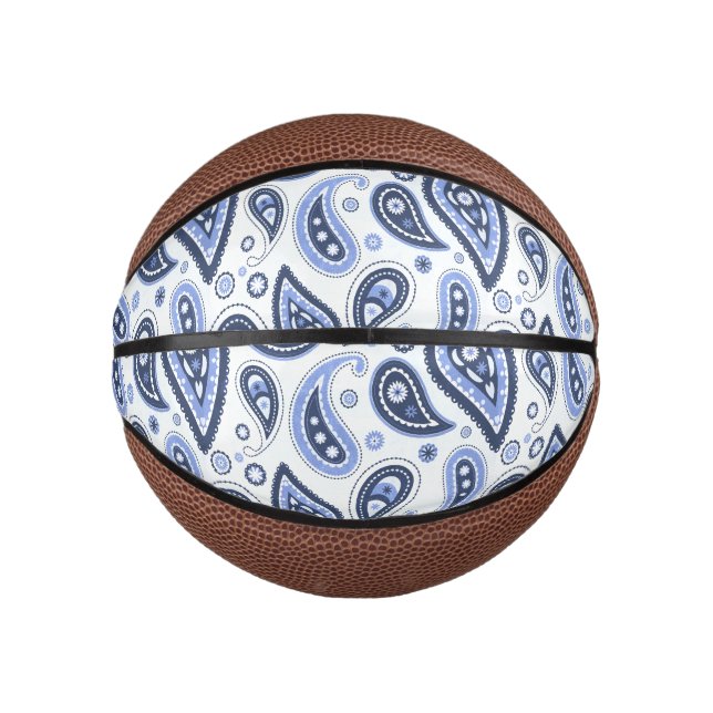Intricate Floral Paisley Print Design Mini Basketball (Front)