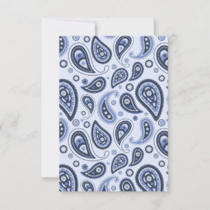 Intricate Floral Paisley Print Design Save The Date