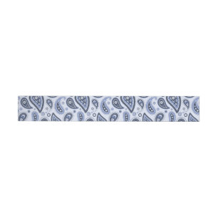 Intricate Floral Paisley Print Design Wrap Around Label