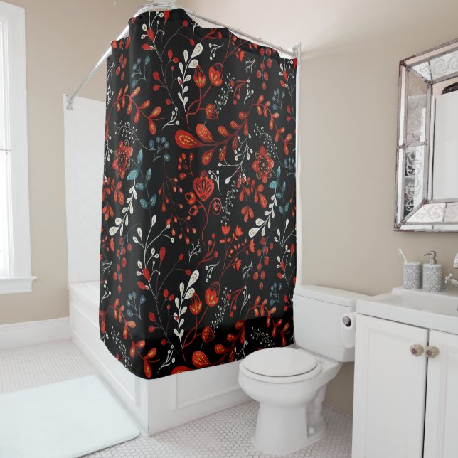 Intricate floral pattern with gold and white  show (In Situ)