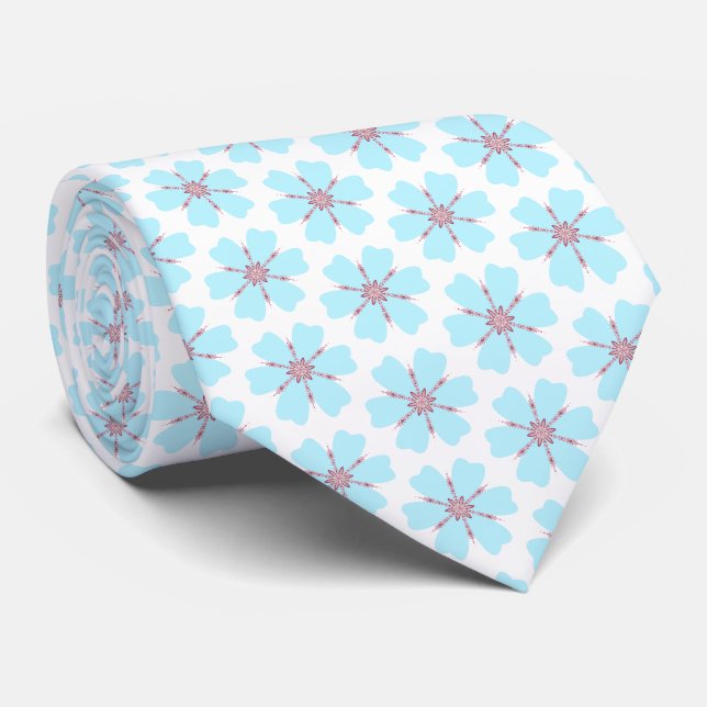Intricate Floral Tie (Rolled)