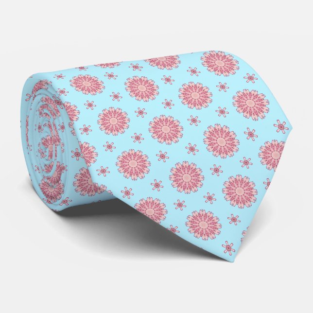 Intricate Floral Tie (Rolled)