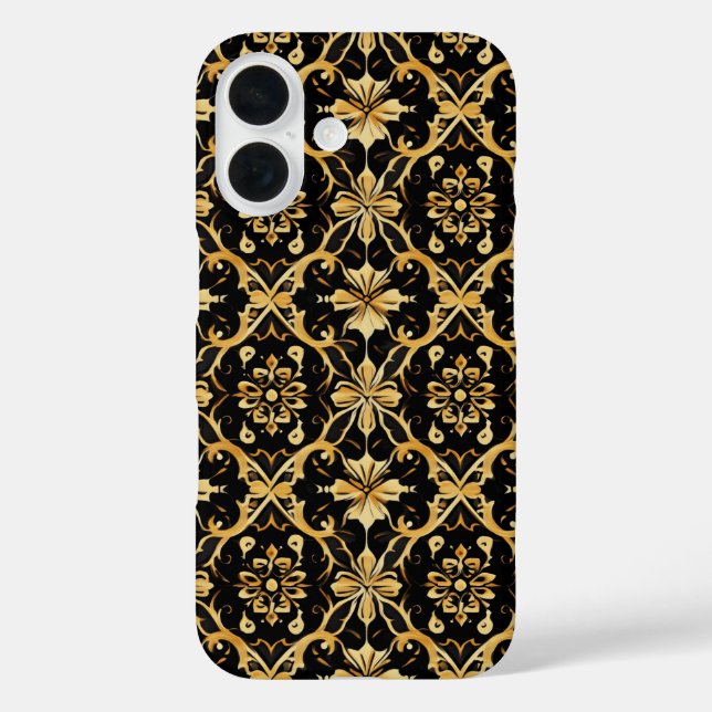 Intricate Gold Pattern Case-Mate iPhone Case (Back)
