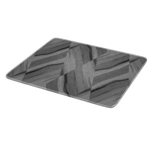 Intricate Grey Marble Pattern Cutting Board