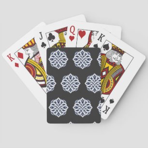Intricate Interlocking Celtic Knot Ornament Playing Cards