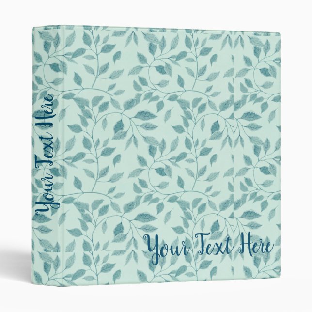 Intricate Ivy Botanical Pattern Binder (Front/Spine)