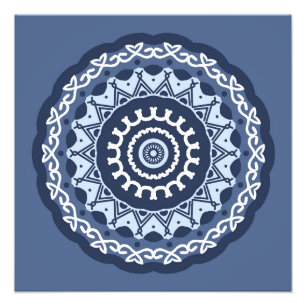 Intricate Mandala Design Photo Enlargement Print