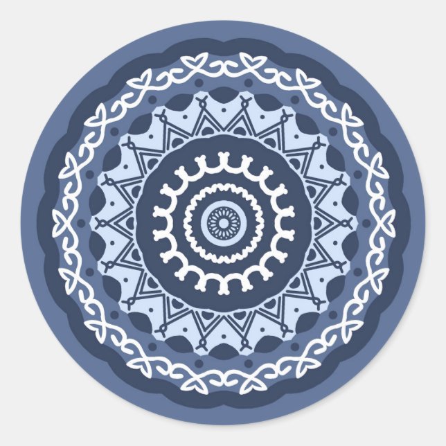Intricate Mandala Design sticker (Front)