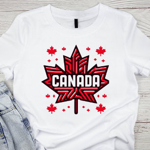 Intricate Maple Leaf Canada T-Shirt