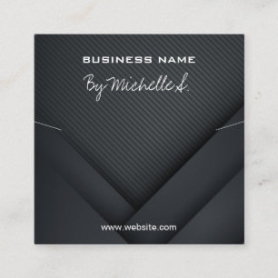 Intricate Modern Black Pendant Packaging Card