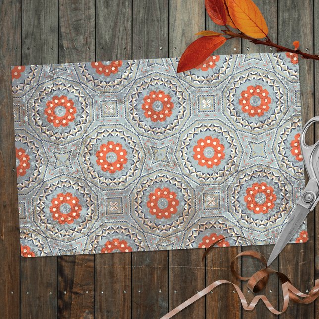 Intricate Moroccan Geometric Mosaic Pattern Tissue Paper (Creator Uploaded)