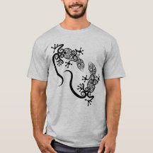 Intricate Ornate Mandala Lizard Duo Design