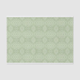 INTRICATE PASTEL GREEN PATTERNS TISSUE PAPER