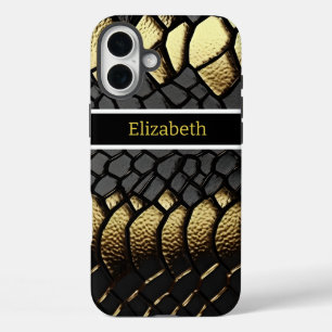 Intricate pattern of a snake's skin iPhone 16 plus case