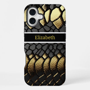 Intricate pattern of a snake's skin iPhone 16 plus case