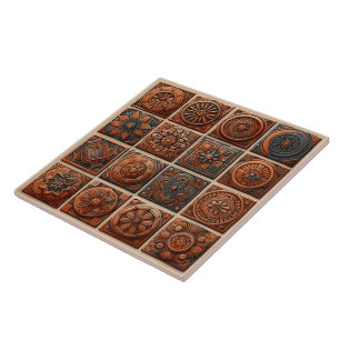 Intricate Patterned Ceramic Tiles