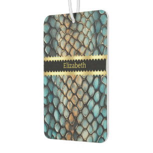 Intricate patterns of a venomous snake's skin air freshener