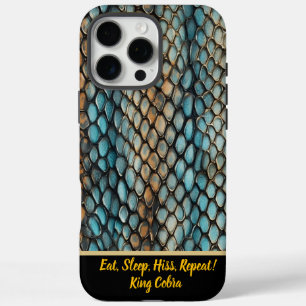 Intricate patterns of a venomous snake's skin iPhone 16 pro max case