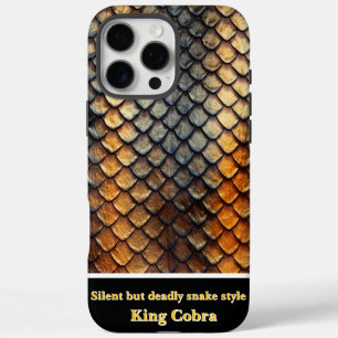 Intricate patterns of natural snakeskin in detail iPhone 16 pro max case
