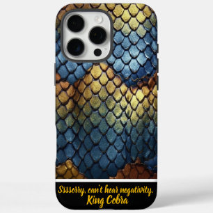 Intricate patterns of natural snakeskin on display iPhone 16 pro max case