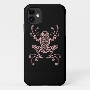 Intricate Pink Tree Frog iPhone 11 Case