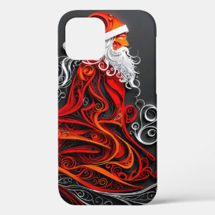 Intricate Santa Paper Cut iPhone 12 Case