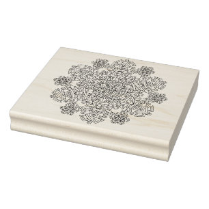 Intricate Snowflake Design Giant Rubber Stamp A