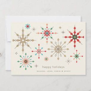 Intricate Snowflake Pattern Holiday Card