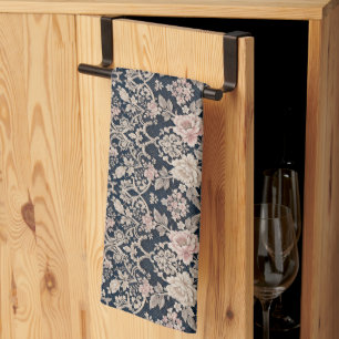 Intricate Sophisticated Floral Lace Design Kitchen Towel