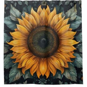 Intricate Sunflower Botanical Art