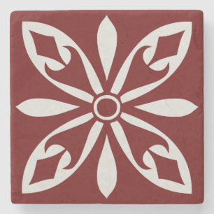 INTRICATE TILE PATTERN STONE COASTER