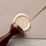 Intricate Vintage Frame Custom Monogram Wax Seal Sticker<br><div class="desc">An intricate vintage border design frames your custom monogram. We made the frame as bold as possible to keep the detailed lines visible. A single monogram initial sits in the centre and can be used for couples' wedding mail, a family's seasonal mail, or for an added touch of romance to...</div>