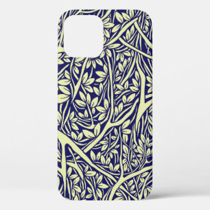 Intricately interwoven tree branches - vintage sea iPhone 12 case