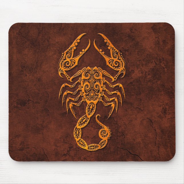Intrictate Stone Scorpio Symbol Mouse Pad (Front)