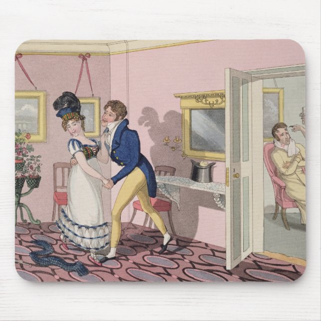 Intrigue, plate 10 from 'The Necessary Qualificati Mouse Pad (Front)