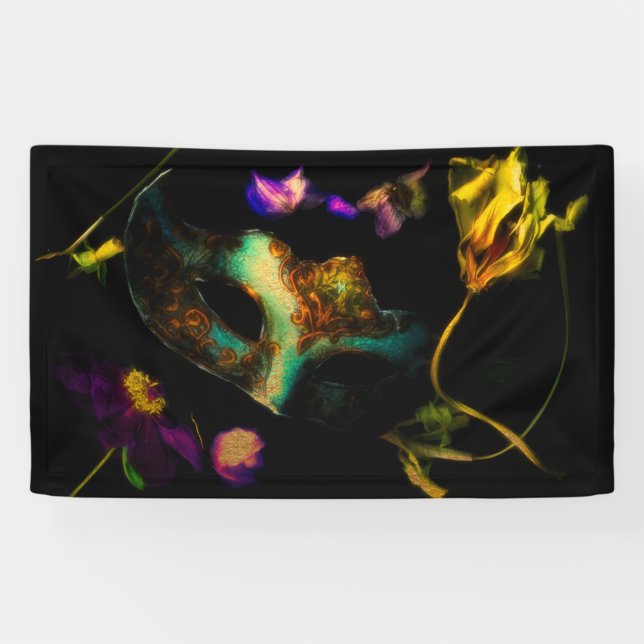 Intrigue with a venetian mask Banner (Horizontal)