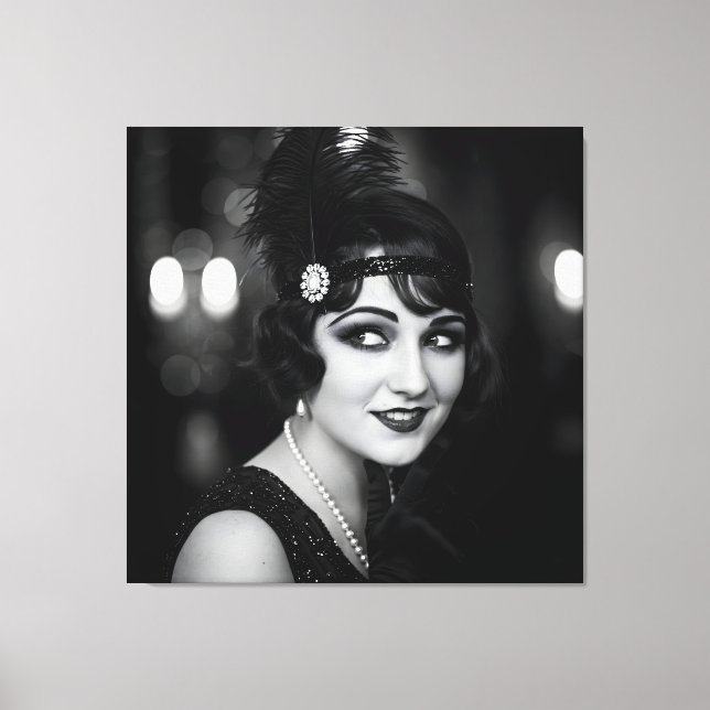 Intriguer, 1920s by Natasha Us   Canvas Print (Front)