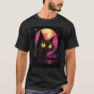 Intriguing Cat Silhouette Your Fashion Statement T-Shirt