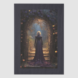 Intriguing Fantasy Gothic Florals Decoupage Tissue Paper