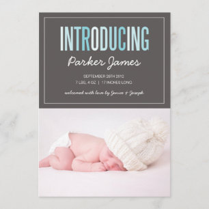 INTRODUCING   BIRTH ANNOUNCEMENT