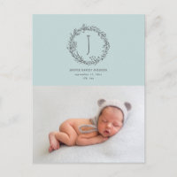 Introducing branch photo birth announcement