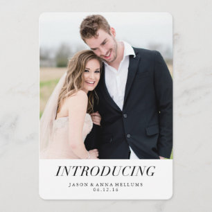Introducing Modern Photo Wedding Announcements