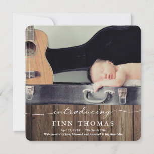 Introducing Newborn Baby Announcement