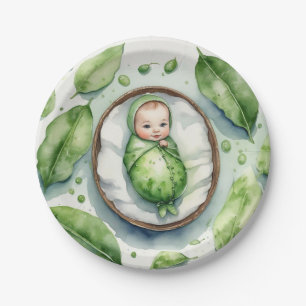 Introducing Our Little Peapod!  Paper Plate