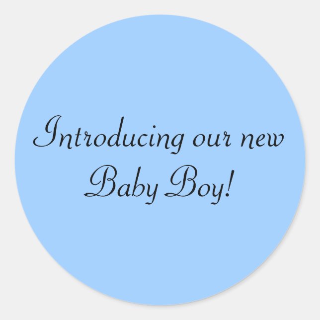 Introducing our new Baby Boy envelope seal (Front)