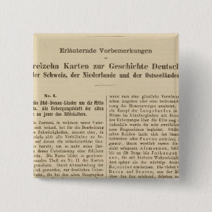 Introduction 1415 Tafel der Karte XII 2 Inch Square Button