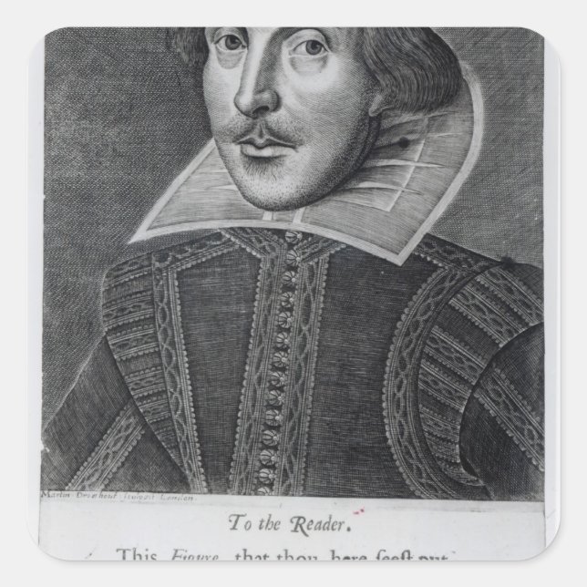 Introduction, 'Mr. William Shakespeares Square Sticker (Front)